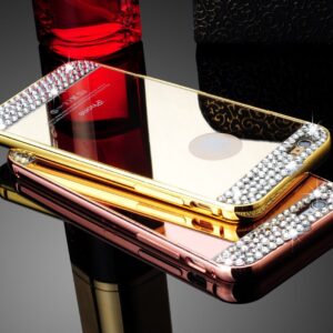 قاب آینه ای نگین دار diamond mirror case | iphone 5s