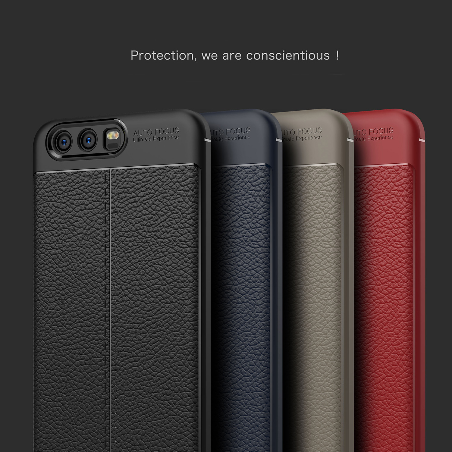قاب چرم گوشی AutoFocus leather case | Huawei P10