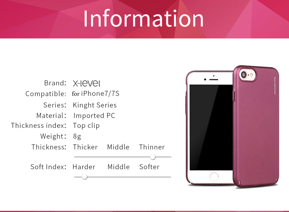 قاب ژله ای گوشی x-level case | iphone 8