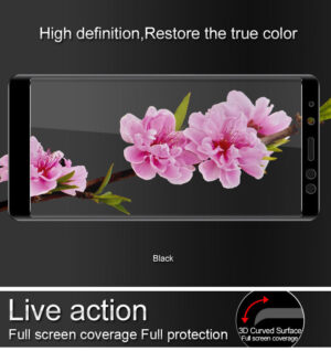 محافظ صفحه نمایش شیشه ای با پوشش قسمت منحنی 3D full glass | Galaxy A8 2018