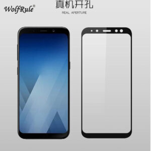 محافظ صفحه نمایش شیشه ای با پوشش قسمت منحنی 3D full glass | Galaxy A8 2018