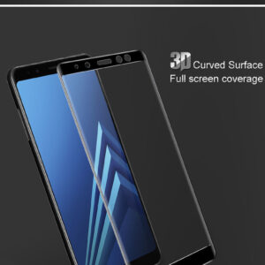 محافظ صفحه نمایش شیشه ای با پوشش قسمت منحنی 3D full glass | Galaxy A8 2018