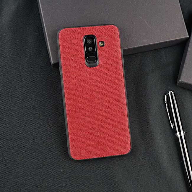 قاب محکم طرح کتان Toraise cotton case | Galaxy A8 Plus 2018