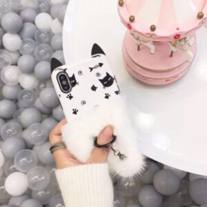 قاب خزدار آیفون TANZ cat ear fur case | iphone X
