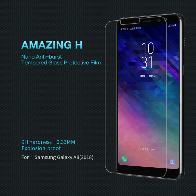 محافظ صفحه نمایش شیشه ای Remax glass | Galaxy A8 2018