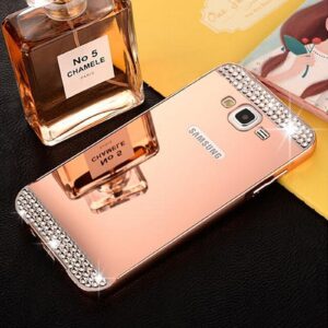 قاب آینه ای نگین دار گوشی diamond mirror case | Samsung j5