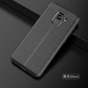 قاب طرح چرم سامسونگ AutoFocus leather case | Galaxy A8 2018