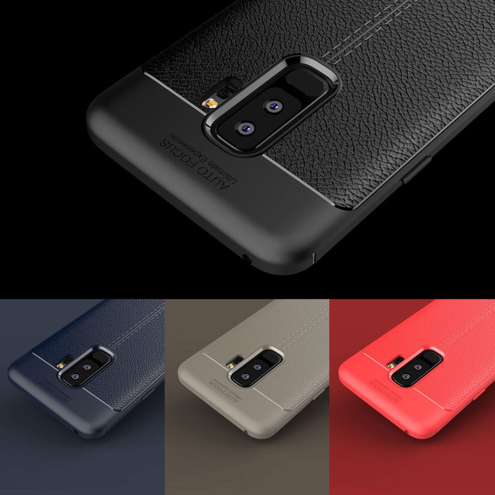 قاب طرح چرم گوشی سامسونگ AutoFocus leather case | Galaxy S9