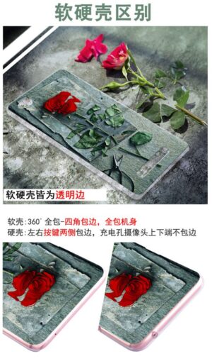 قاب گوشی طرح گل رز شیائومی 3D flower case | Redmi 4a