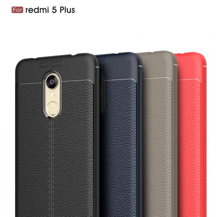 قاب محکم طرح چرم شیائومی AutoFocus leather case Redmi 5 Plus | Xiaomi Note 5