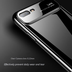 قاب محافظ شیشه ای گوشی اپل Bakeey Glass Lens Hard PC Protective Case | iphone 8