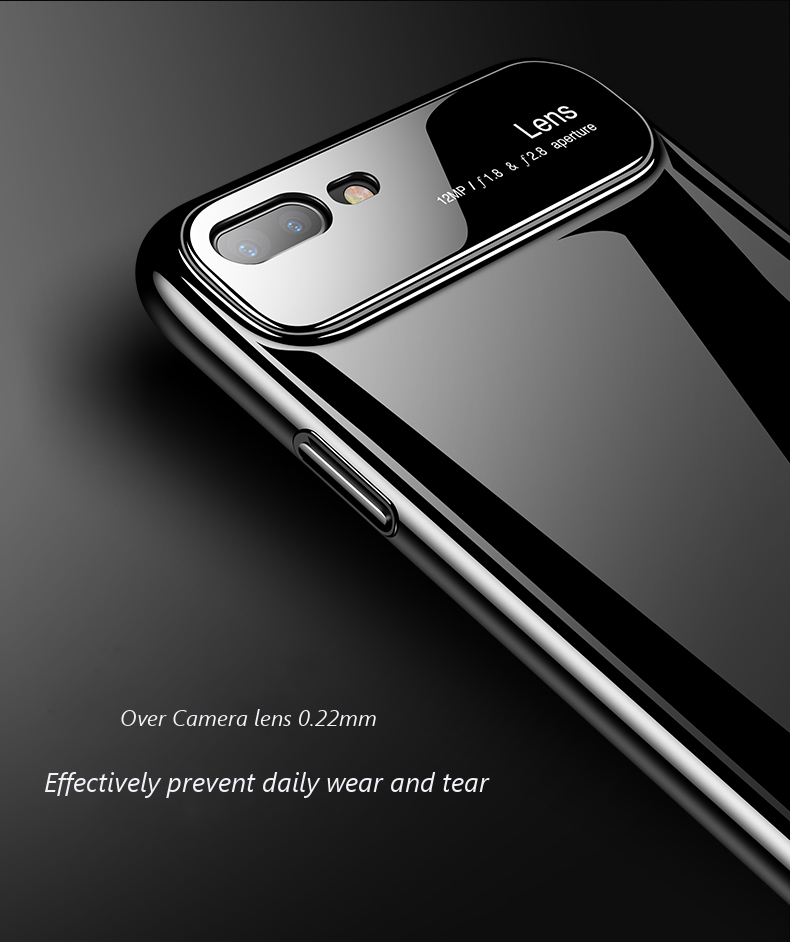 قاب محافظ باکی گوشی آیفون Bakeey Glass Lens Hard PC Protective Case | iphone 7