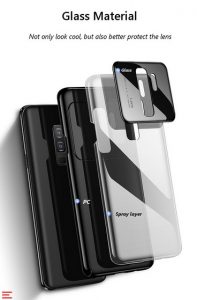 قاب محافظ شیشه ای گوشی سامسونگ Bakeey Glass Lens Hard PC Case | S9 Plus