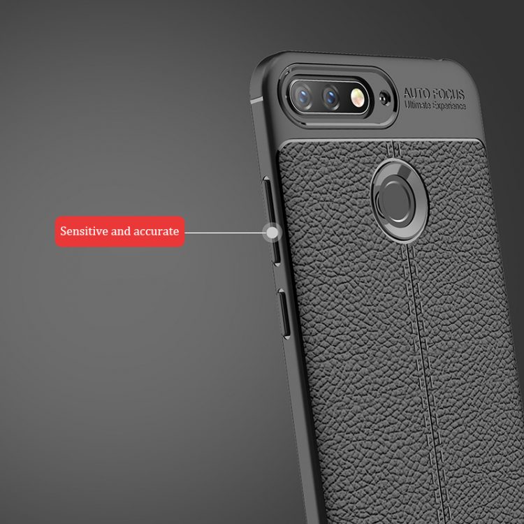 قاب محکم طرح چرم گوشی Auto Focus Leather case | Huawei Y6 Prime 2018
