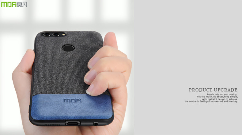 قاب طرح کتان گوشی هواوی MOFI Soft Shockproof Cotton Case | Huawei P Smart
