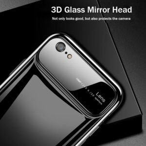 قاب محافظ شیشه ای گوشی اپل Bakeey Glass Lens Hard Protector Case | iphone 6 Plus