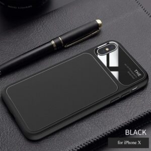 قاب محافظ سیلیکونی گوشی اپل Bakeey silicone Lens glass Case | iphone x