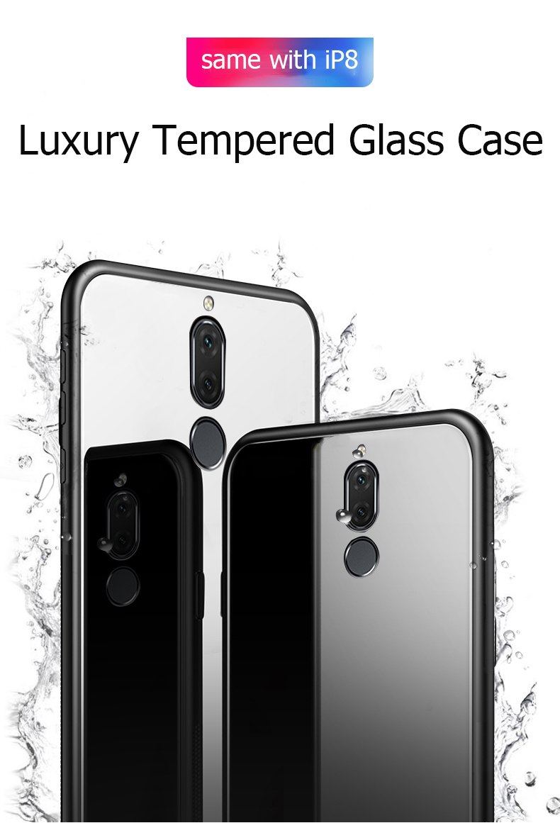 قاب محکم پشت گلس هواوی Makavo Glass case | Huawei Mate 10 Lite