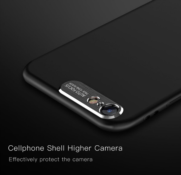 قاب محافظ اتو فوکوس Auto Focus Metal Brush Camera Case | iphone 8