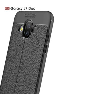 قاب طرح چرم سامسونگ Auto Focus Leather Case | Galaxy j7 Duo