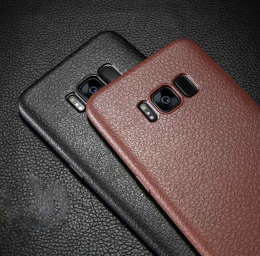 قاب محافظ سامسونگ Baseus Thin Leather Skin Case | Galaxy S8 Plus