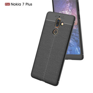 قاب طرح چرم اتو فوکوس نوکیا Auto Focus Leather Case | Nokia 7 Plus