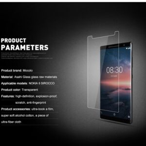 محافظ شیشه ای صفحه نمایش Remax Tempered Glass | Nokia 8 Sirocco