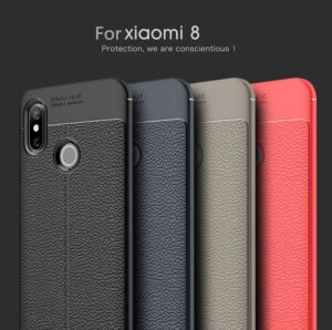 قاب محافظ طرح چرمی شیائومی Auto Focus Case | Xiaomi Mi 8
