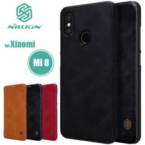 کیف چرمی نیلکین شیائومی Nillkin Qin Series Wallet Cover | Xiaomi Mi 8