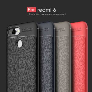 قاب طرح چرم اتو فوکوس شیائومی Auto Focus Case | Xiaomi Redmi 6