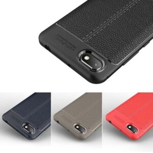 قاب طرح چرم شیائومی Auto Focus Leather Case | Xiaomi Redmi 6a