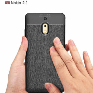 قاب محافظ اتو فوکوس نوکیا Auto Focus Leather Texture Cover | Nokia 2.1
