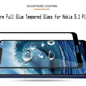 محافظ تمام چسب نوکیا Film Full Curved Glass Nokia X5 | 5.1 Plus