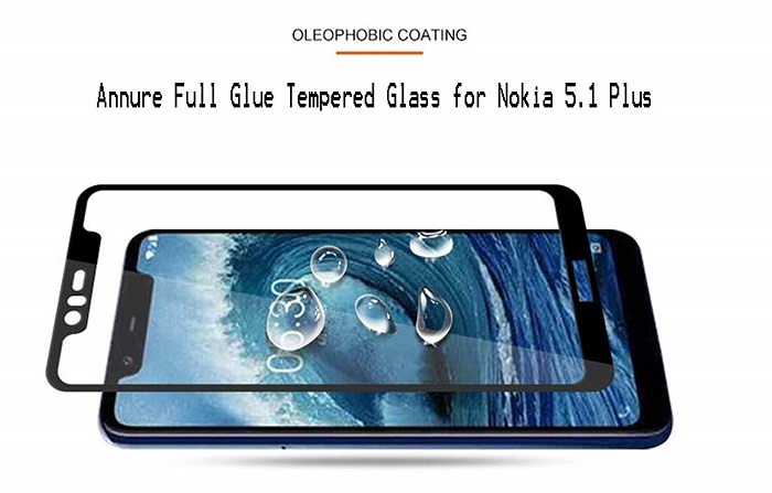 محافظ تمام چسب نوکیا Film Full Curved Glass Nokia X5 | 5.1 Plus
