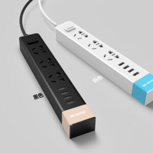 چند راهی برق و شارژر WK Design 3 AC With 4 USB Port WP-P01