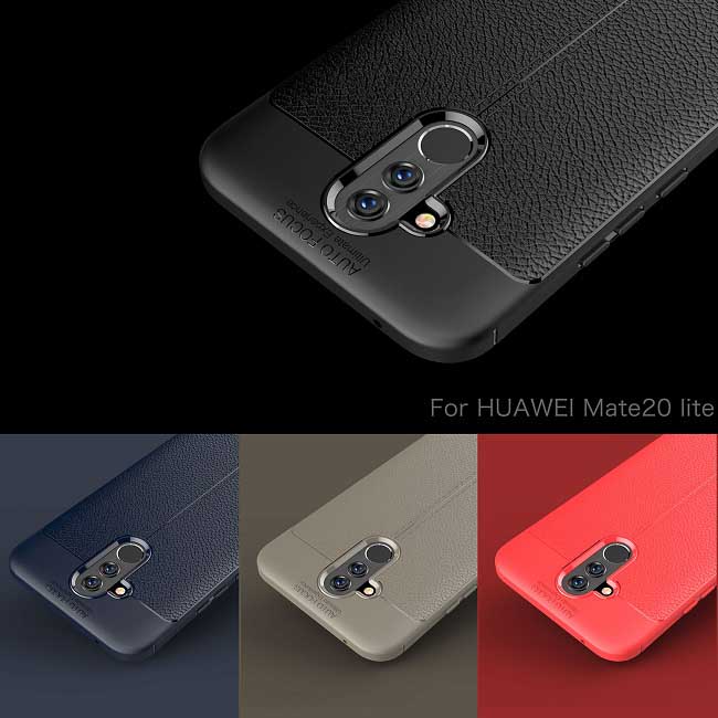 قاب محافظ گوشی هواوی Auto Focus Litchi Texture Case | Huawei Mate 20 Lite