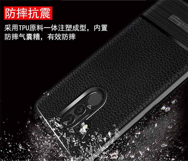 قاب محافظ طرح چرم هواوی Becation Rugged Armor Case | Huawei Mate 20 Lite