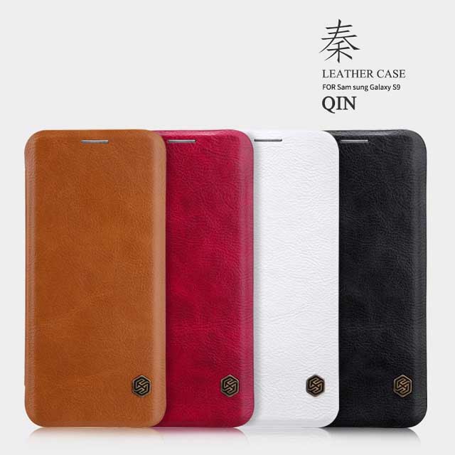 کیف چرمی نیلکین سامسونگ Nillkin Qin Series Wallet Cover | Galaxy S9 