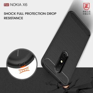 قاب محافظ فیبر کربن نوکیا Rugged Armor Carbon Fiber Case Nokia X6 | 6.1 Pus
