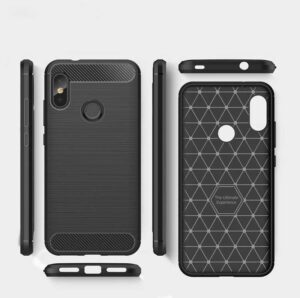 قاب اوریجینال فیبر کربن شیائومی Carbon Fiber Brushed Case | Xioami Redmi Note 6 Pro
