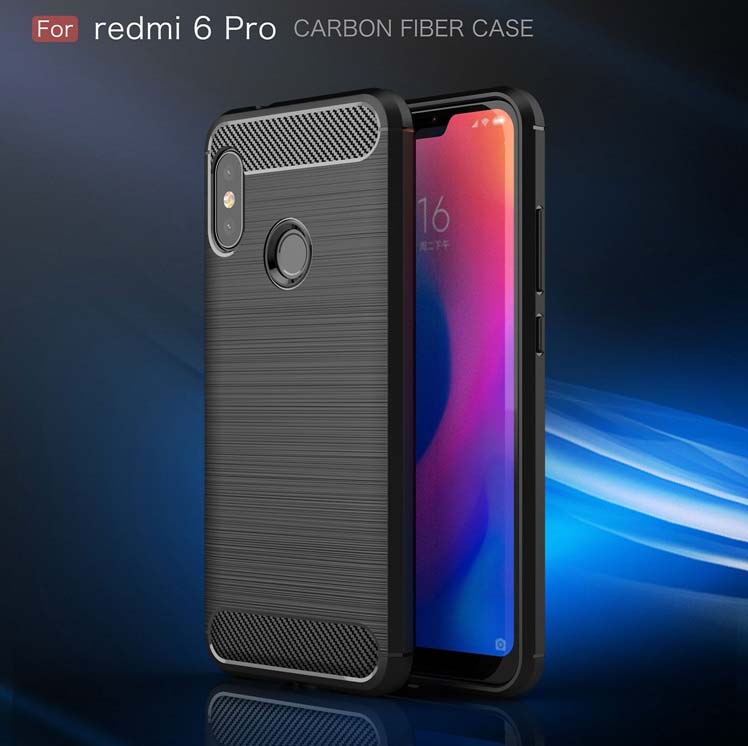 قاب محافظ شیائومی Carbon Fiber Rugged Armor Case Xiaomi Mi A2 Lite | Redmi 6 Pro