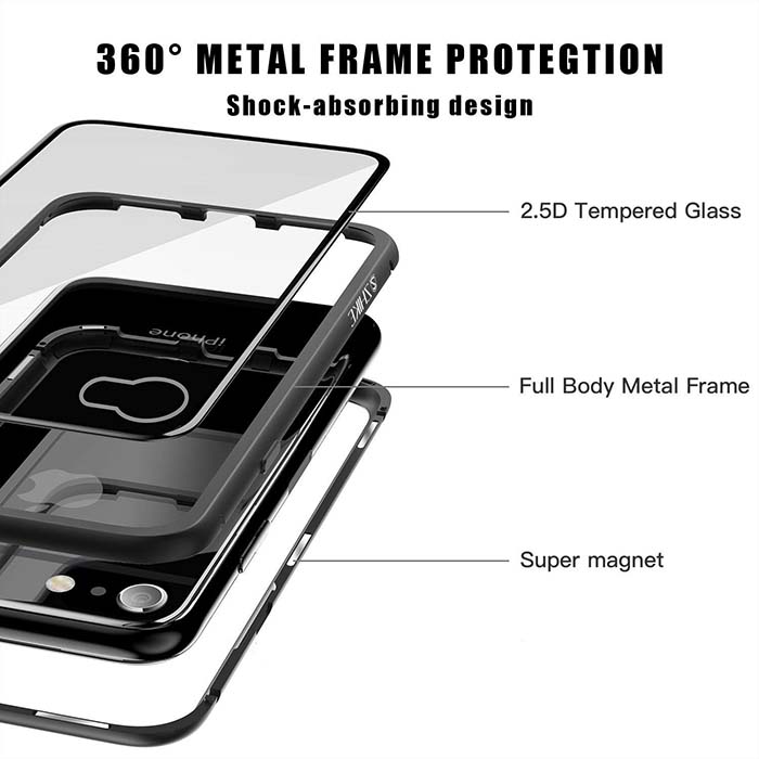 قاب مغناطیسی اپل Magnetic Adsorption Technology Metal Frame Case | iphone 7
