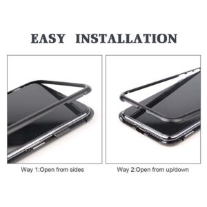 قاب محافظ مگنتی اپل Magnetic Adsorption Metal Bumper Case | iphone 8