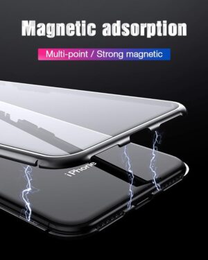قاب دو تکه مغناطیسی آیفون Magnetic Adsorption Metal Bumper Case | iphone 8 Plus