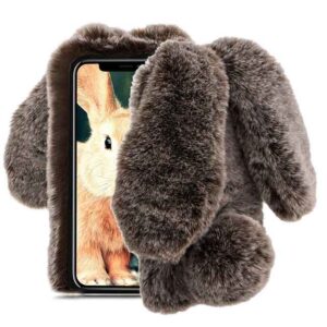 قاب محافظ زمستانی آیفون Kissacase Rabbit Fur Ball Case | iphone XS Max