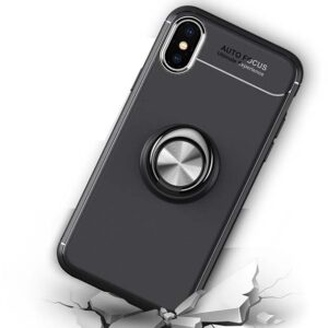 قاب طرح چرم انگشتی اپل Becation Metal Magnetic Case | iphone XS Max