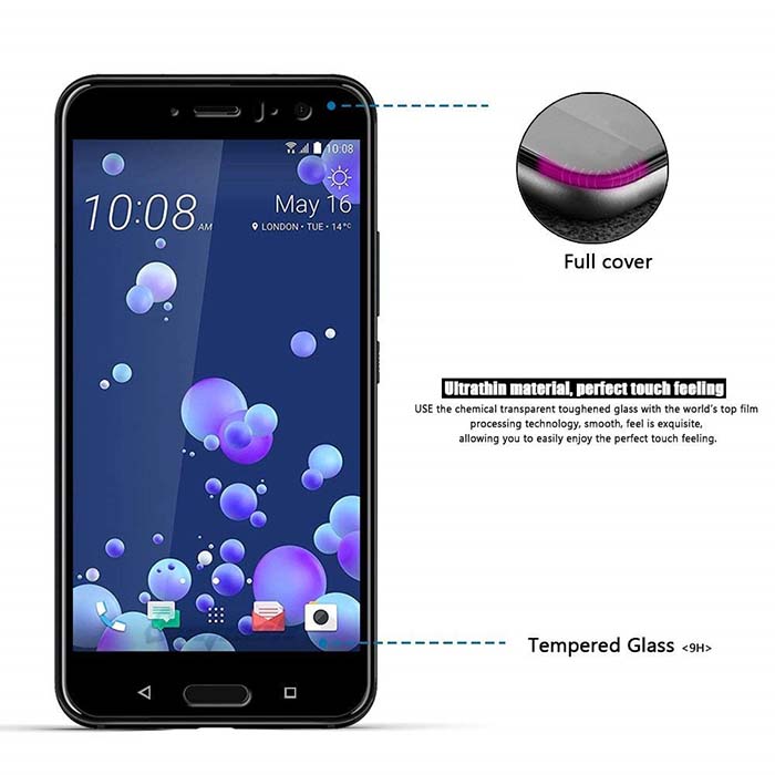 گلس محافظ تمام چسب اچ تی سی MB Full Coverage 5D Glass | HTC U11 