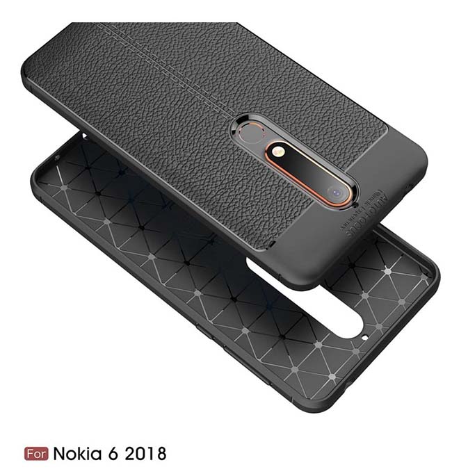 قاب محافظ نوکیا Auto Focus Leather Silicone Case Nokia 6.1 | Nokia 6 2018 