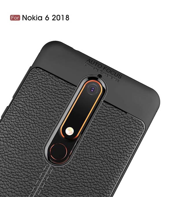قاب محافظ نوکیا Auto Focus Leather Silicone Case Nokia 6.1 | Nokia 6 2018 