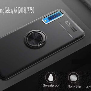 قاب طرح چرم انگشتی سامسونگ Becation Magnetic Ring Case Galaxy A7 2018 | A750